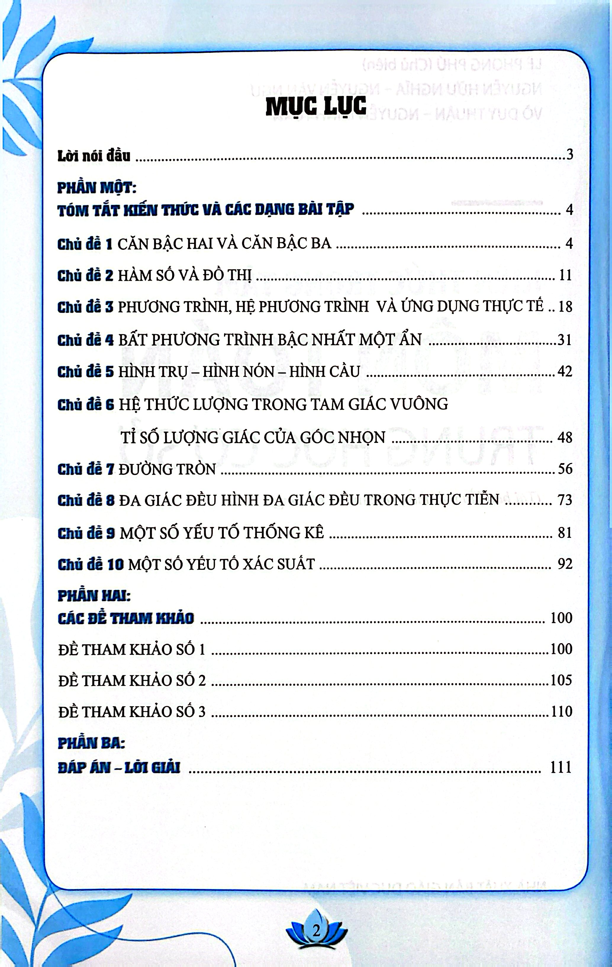 Kiến Thức Trọng Tâm Môn Toán Trung Học Cơ Sở