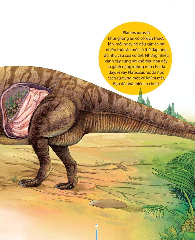 kiến thức về khủng long - tại sao khủng long plateosaurus lại ăn đá? đặc tính ăn uống và tiêu hóa của khủng long
