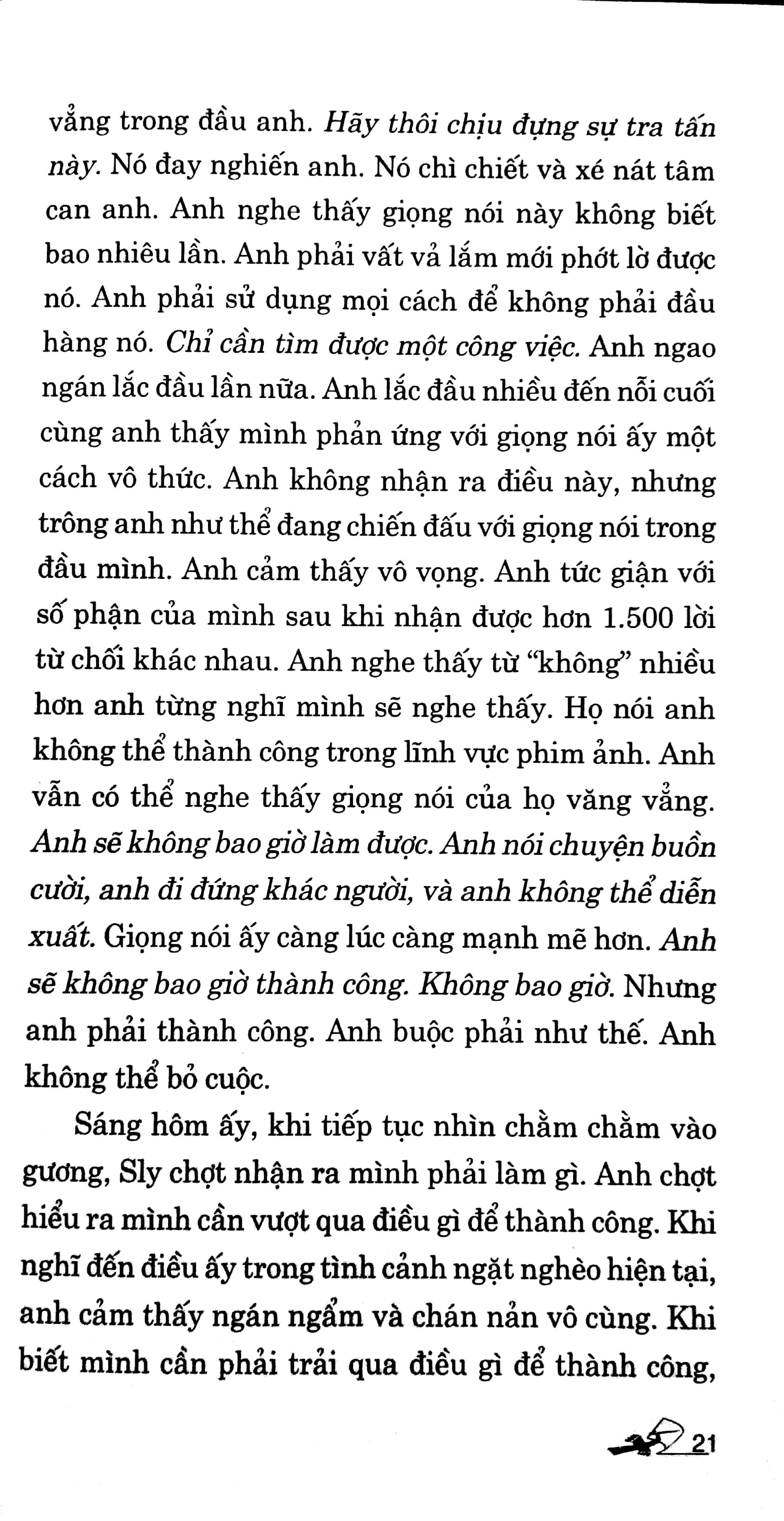 kiên trì là một nghệ thuật