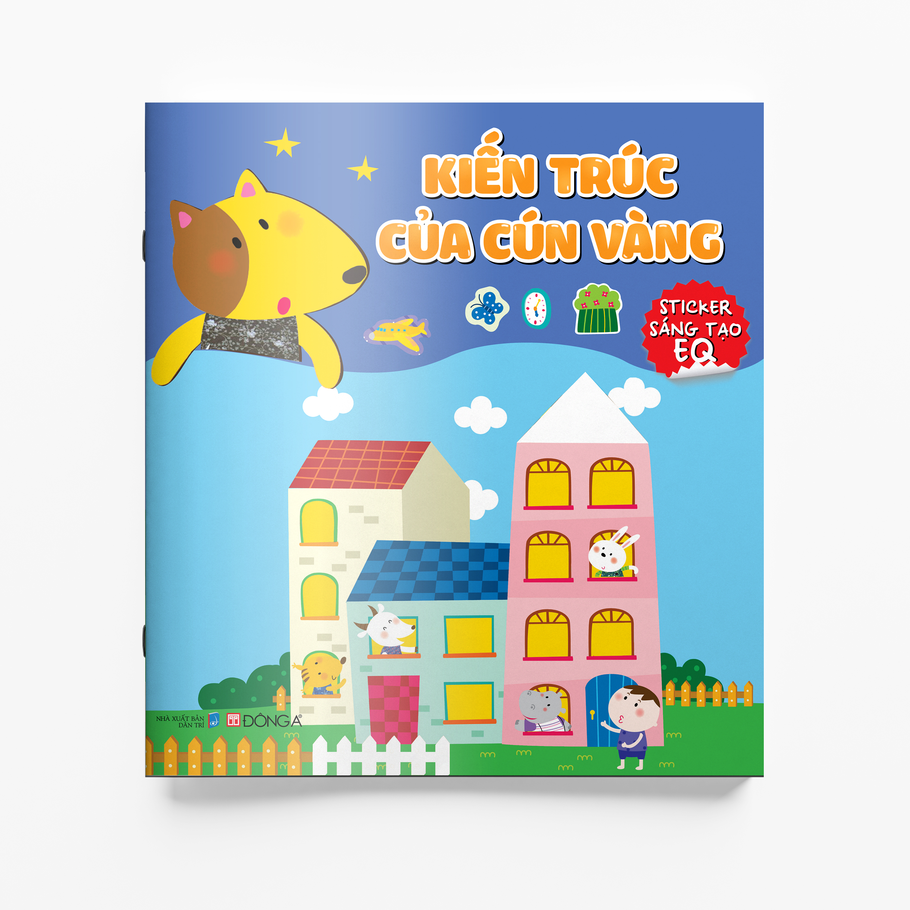 kiến trúc của cún vàng - sticker sáng tạo eq