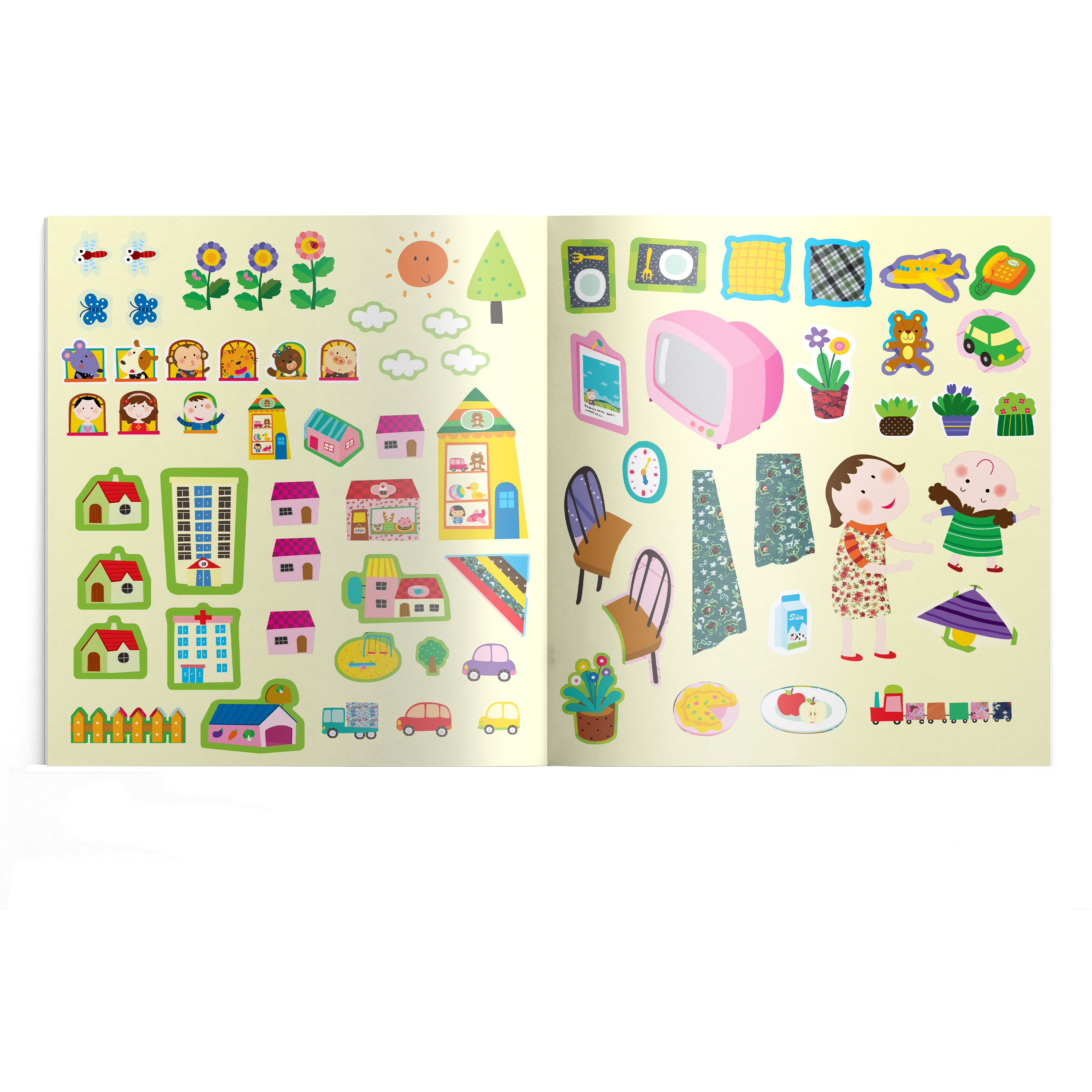 kiến trúc của cún vàng - sticker sáng tạo eq