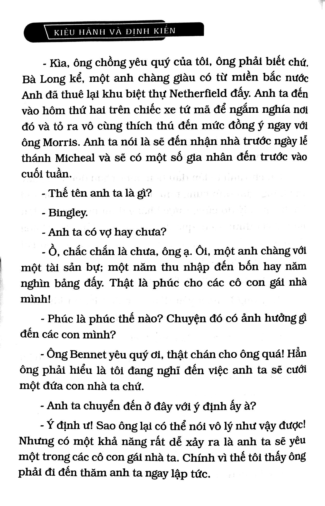 kiêu hãnh và định kiến - bìa cứng (tái bản 2024)