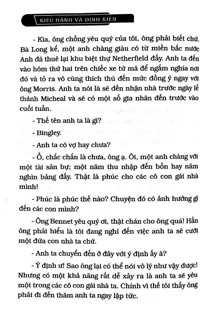 kiêu hãnh và định kiến (tái bản 2024 )