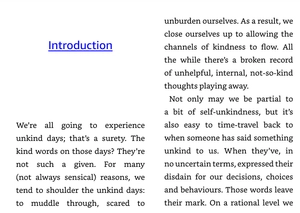 kind words for unkind days