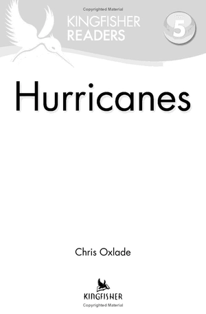 kingfisher readers: hurricanes (level 5 - reading fluently)