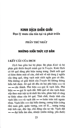 kinh dịch diễn giải - ðạo lý mưu cầu tồn tại và phát triển