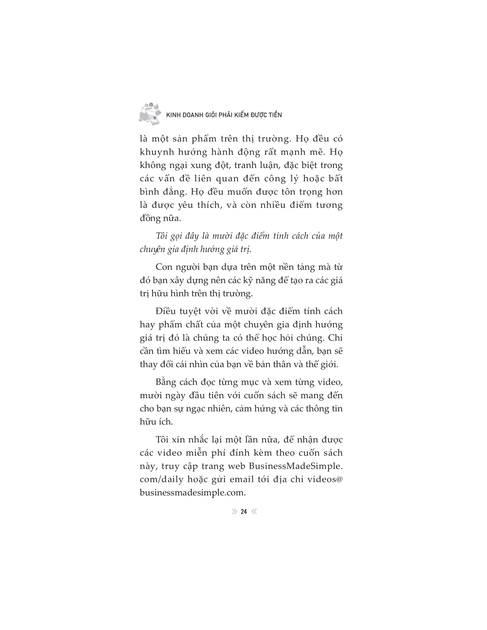 kinh doanh giỏi phải kiếm được tiền