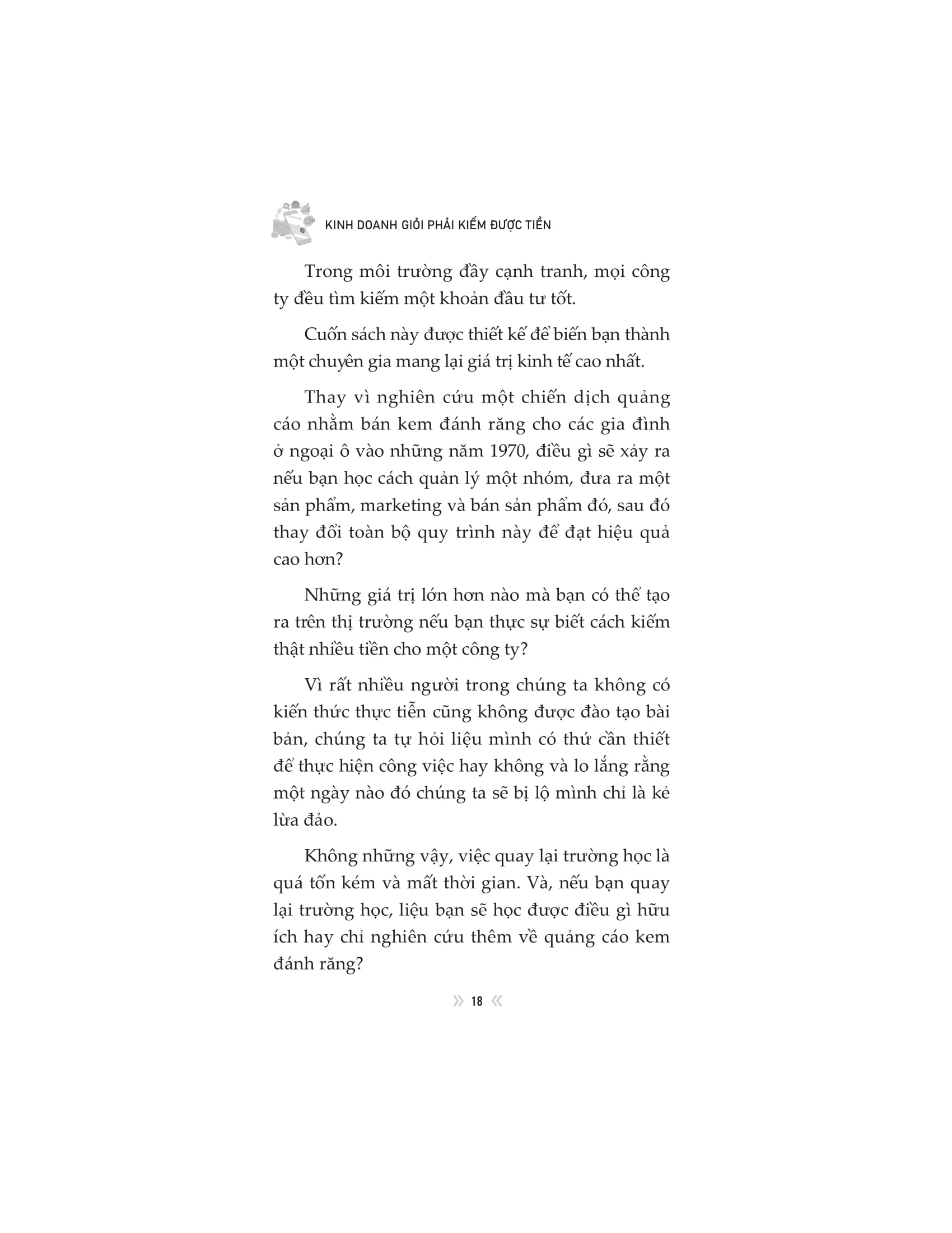 kinh doanh giỏi phải kiếm được tiền