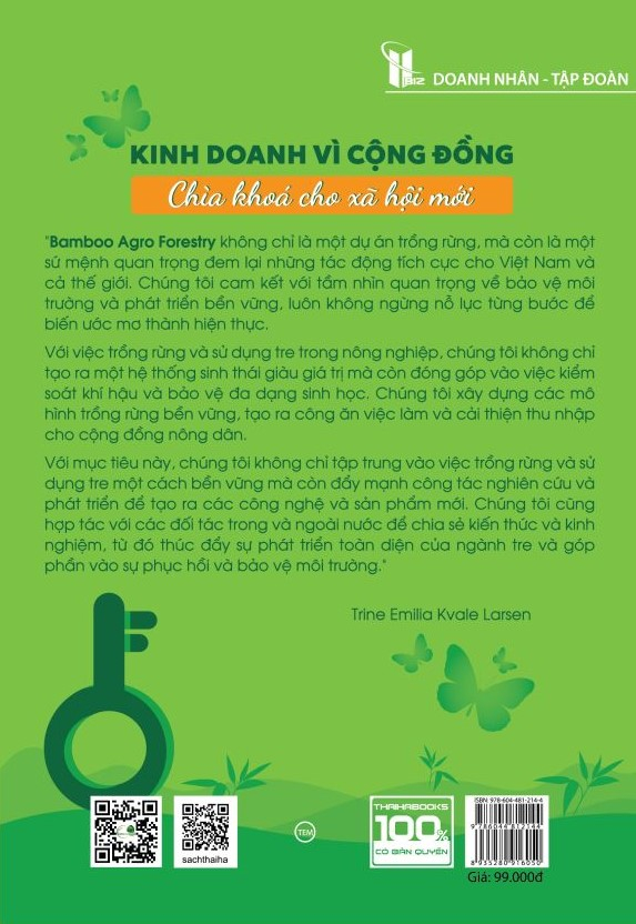 kinh doanh vì cộng đồng - chìa khoá cho xã hội mới