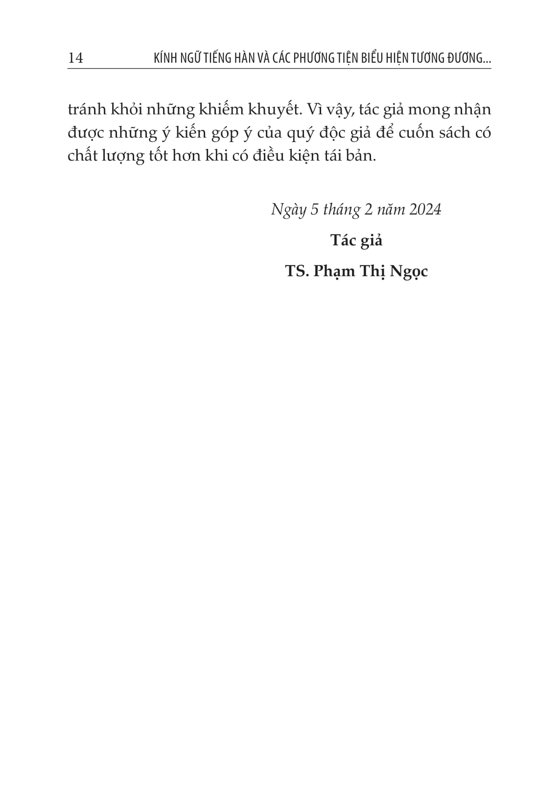 Kính Ngữ Tiếng Hàn Và Các Phương Tiện Biểu Hiện Tương Đương Trong Tiếng Việt