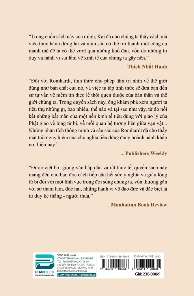 kinh tế học phật giáo - công việc, tiền bạc và tiêu dùng theo con đường phật giáo