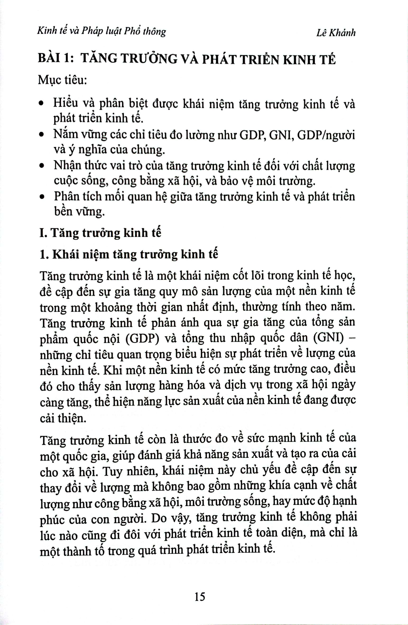 kinh tế và pháp luật phổ thông 12