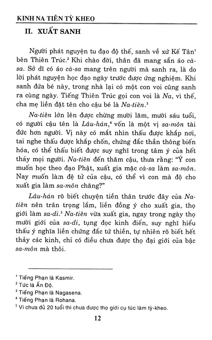 kinh tỳ - kheo na - tiên - hán-việt
