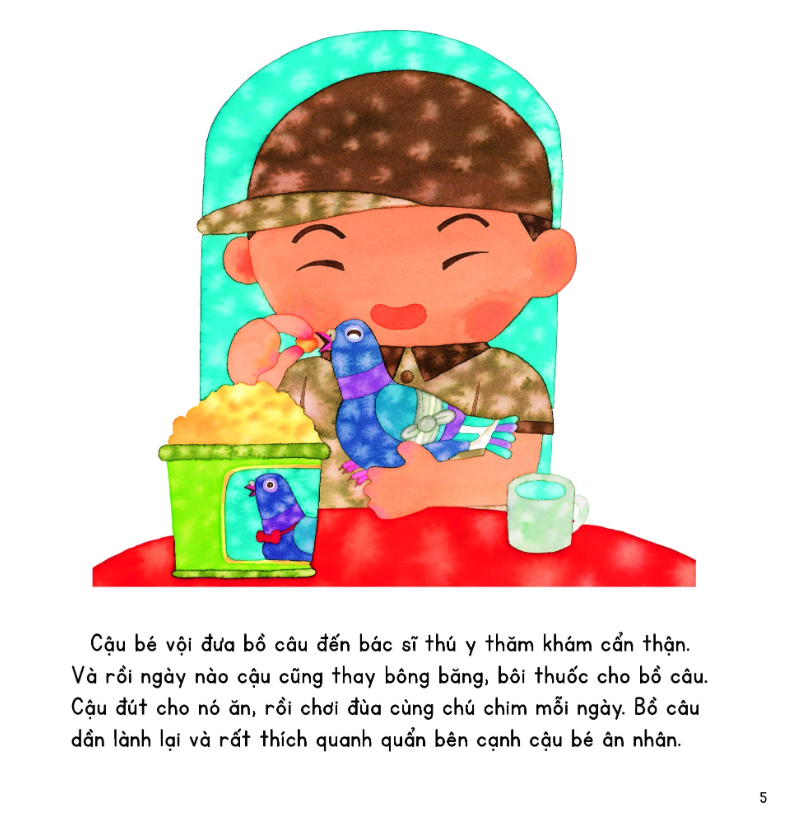 kính vạn hoa thiên nhiên - chú bồ câu lạc đường