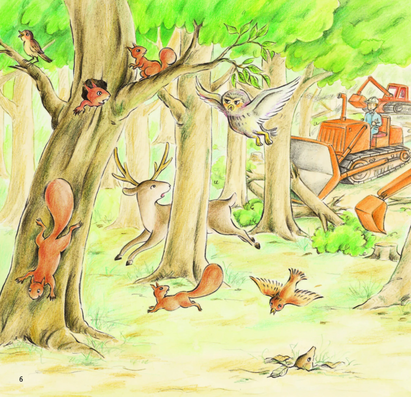 kính vạn hoa thiên nhiên - sóc con qua đường