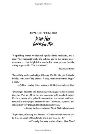 kiss her once for me