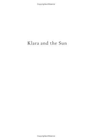 klara and the sun