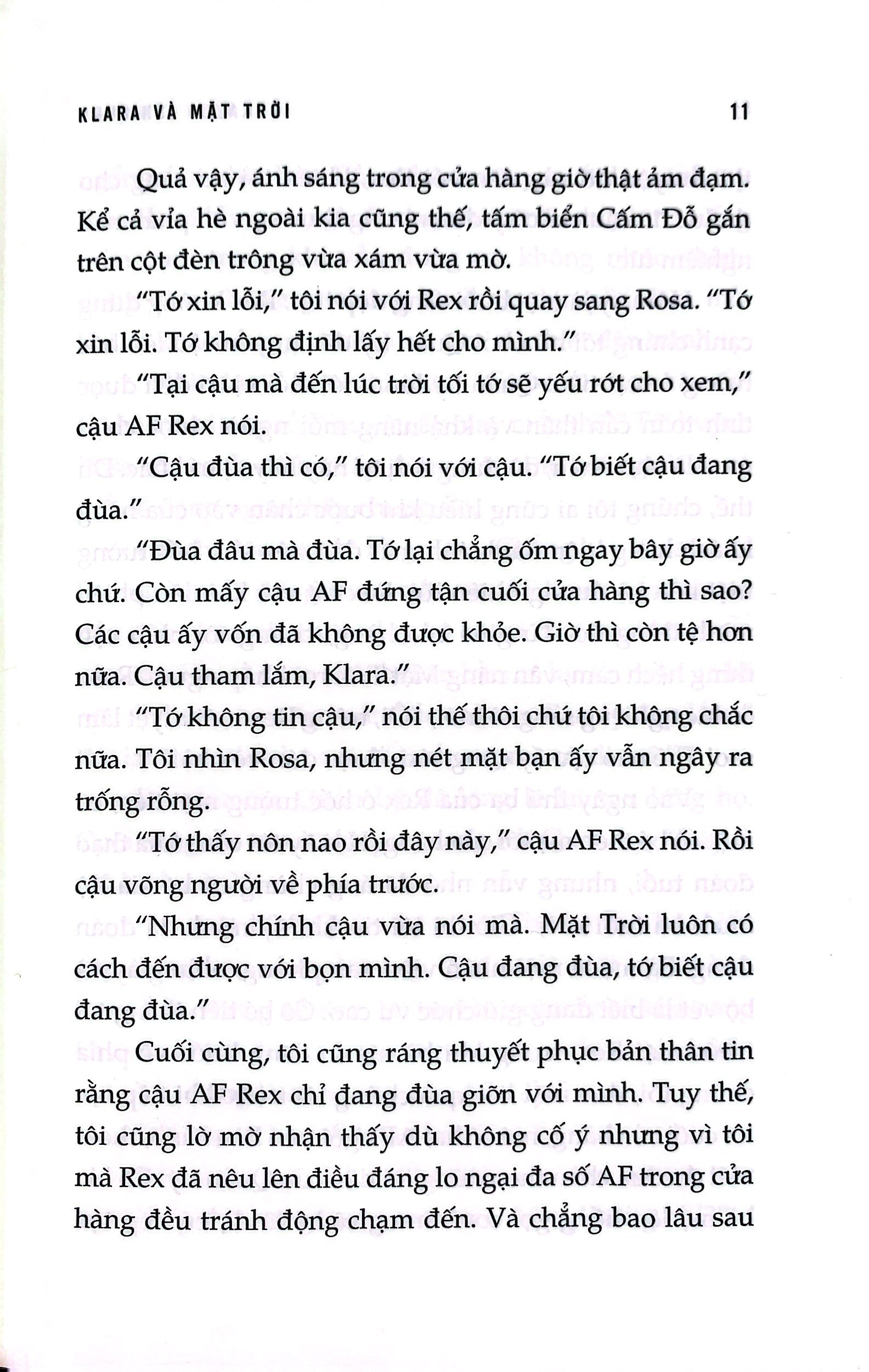 klara và mặt trời