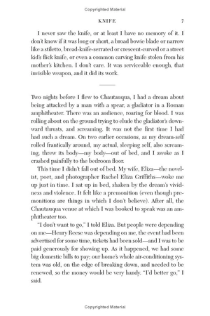 knife - meditations after an attempted murder