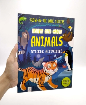know and glow: animals sticker activities