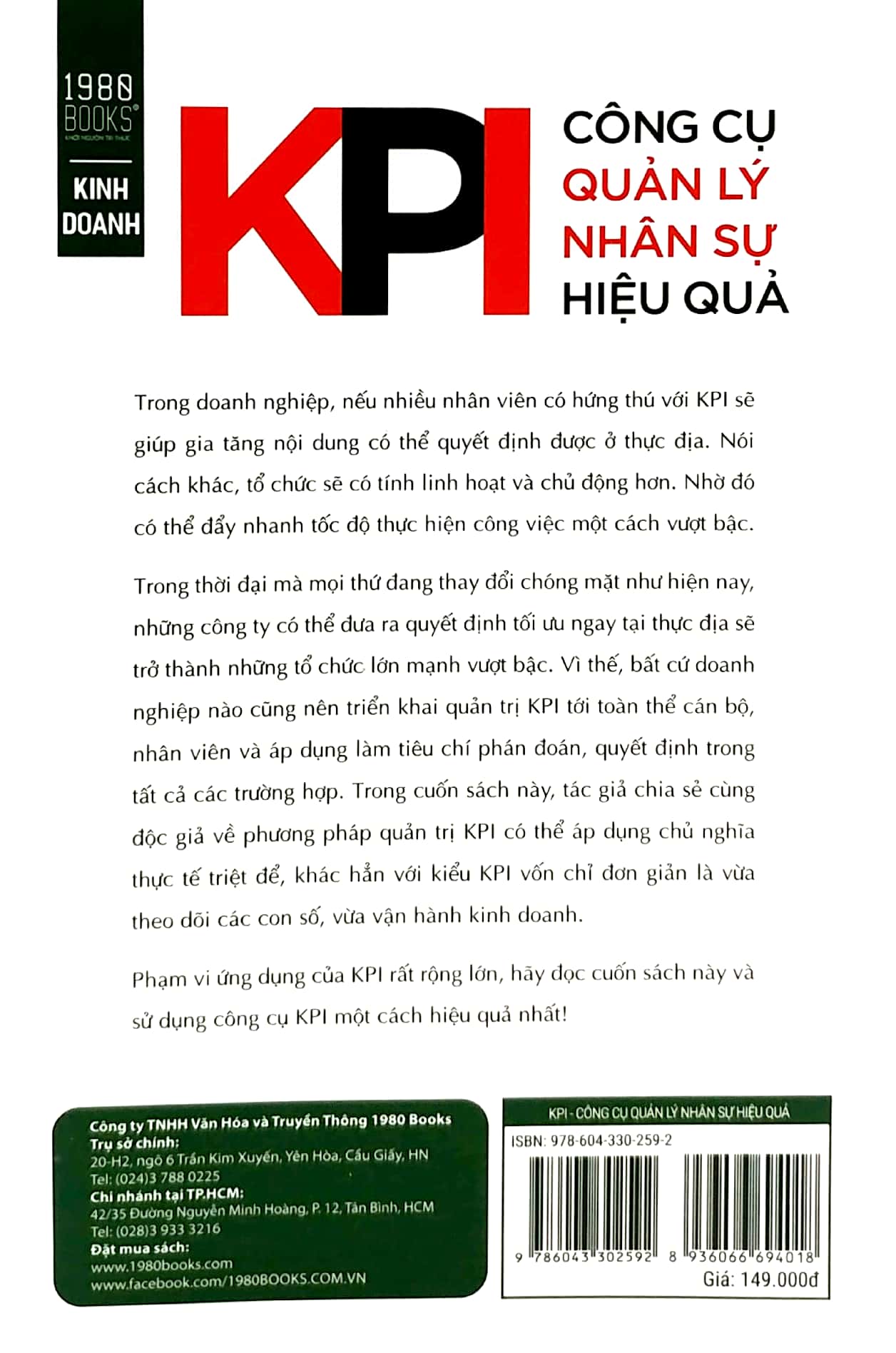 kpi - công cụ quản lý nhân sự hiệu quả (tái bản)