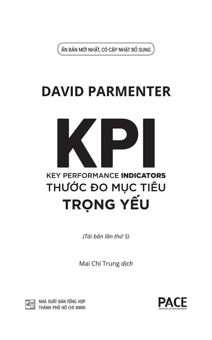 kpi - key performance indicators - thước đo mục tiêu trong yếu (tái bản 2023)