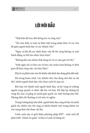 kpt - bí quyết xây dựng đội nhóm tự quản đạt hiệu suất cao