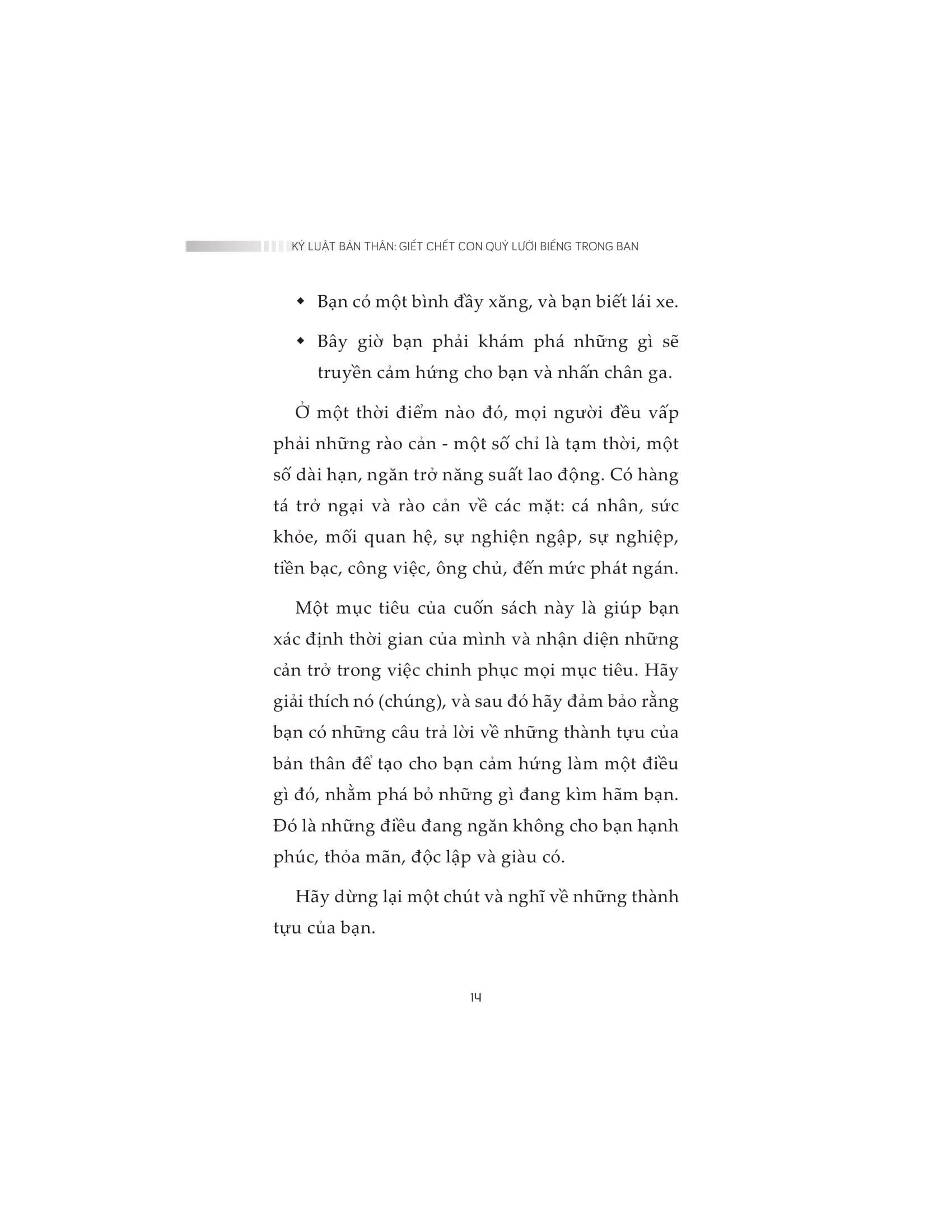 kỷ luật bản thân - giết chết con quỷ lười biếng trong bạn