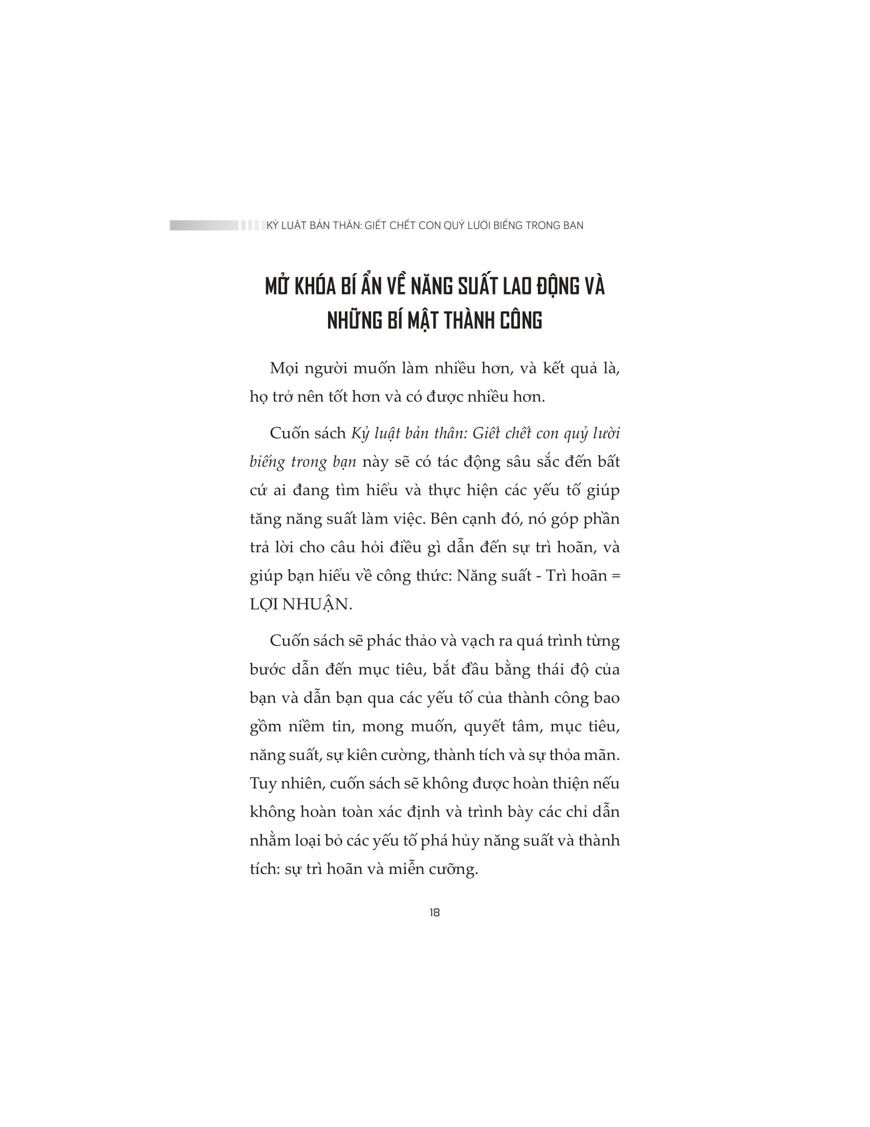 kỷ luật bản thân - giết chết con quỷ lười biếng trong bạn