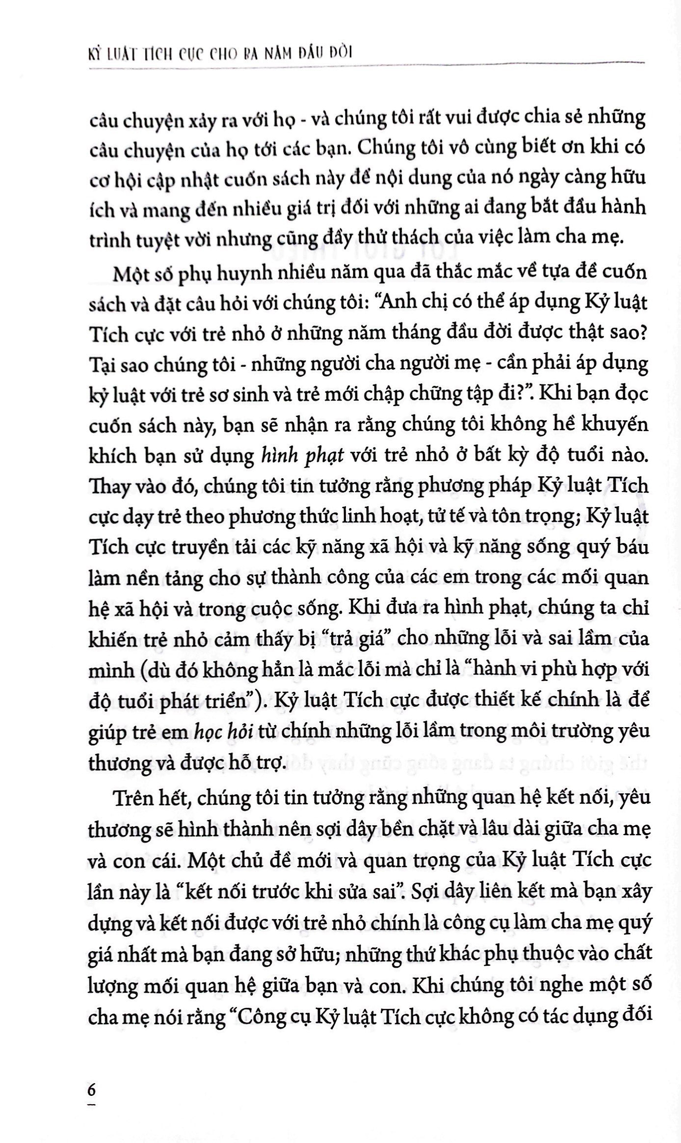kỷ luật tích cực cho ba năm đầu đời
