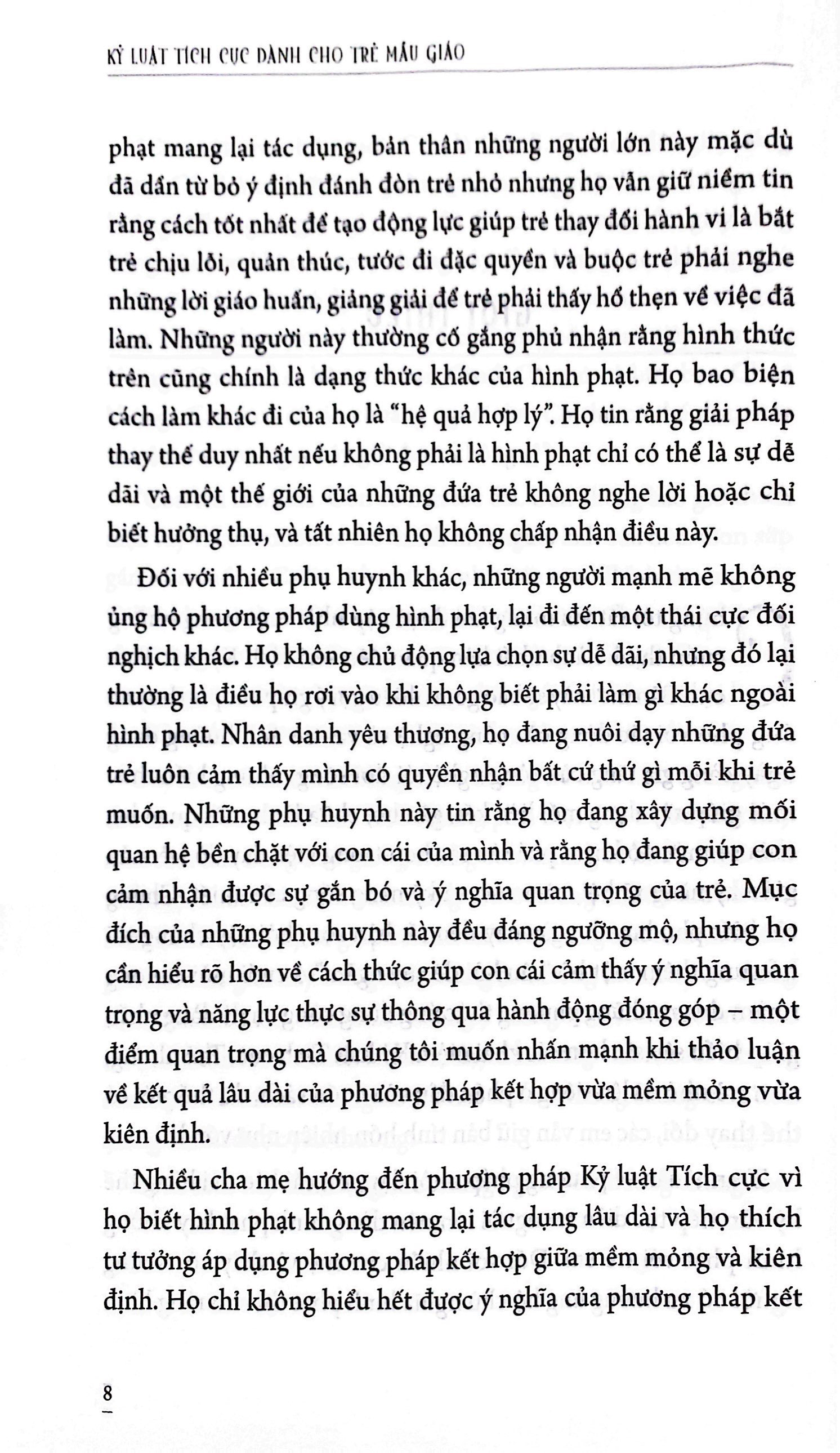kỷ luật tích cực dành cho trẻ mẫu giáo