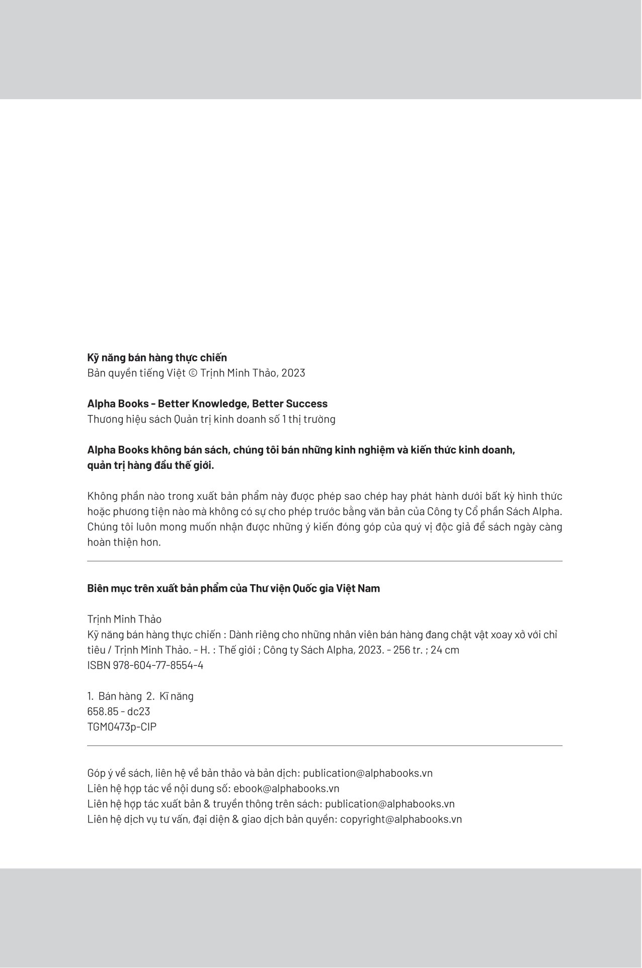 kỹ năng bán hàng thực chiến