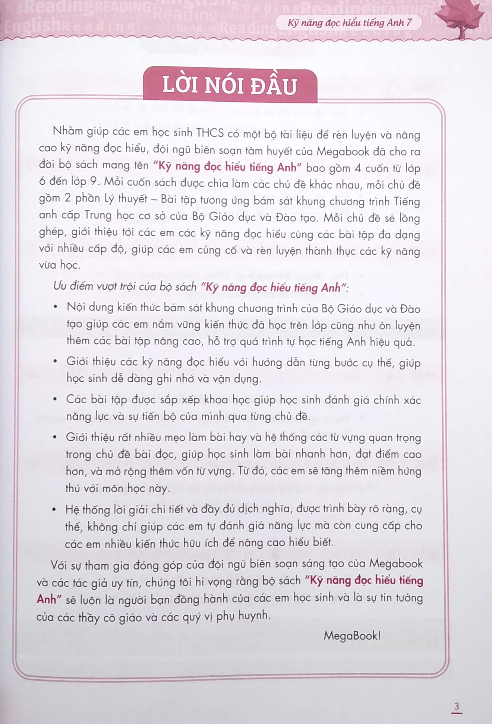 kỹ năng đọc hiểu tiếng anh 7 (sách có đáp án và lời giải tự học) (theo chương trình giáo dục phổ thông mới)