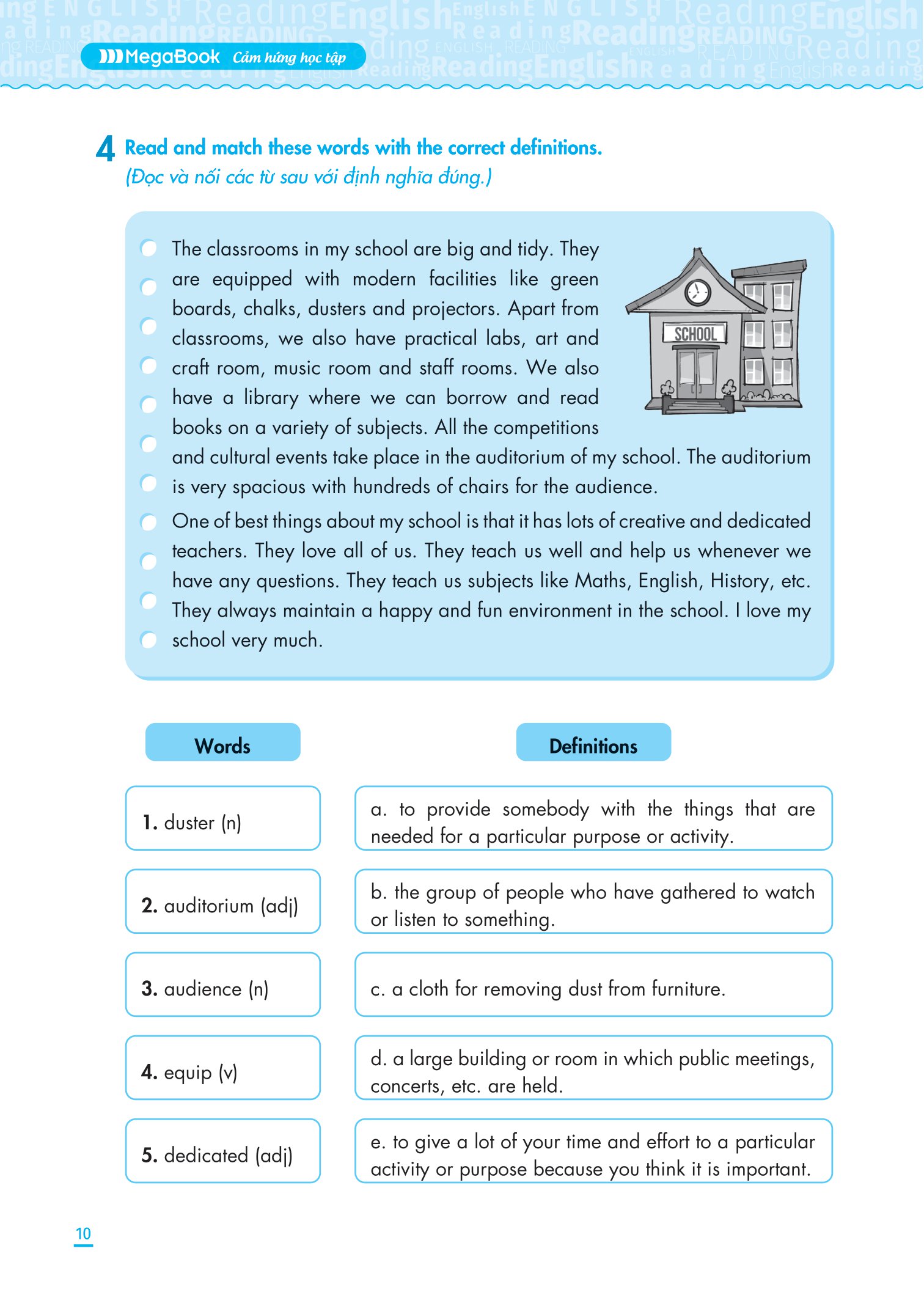 kỹ năng đọc hiểu tiếng anh lớp 6
