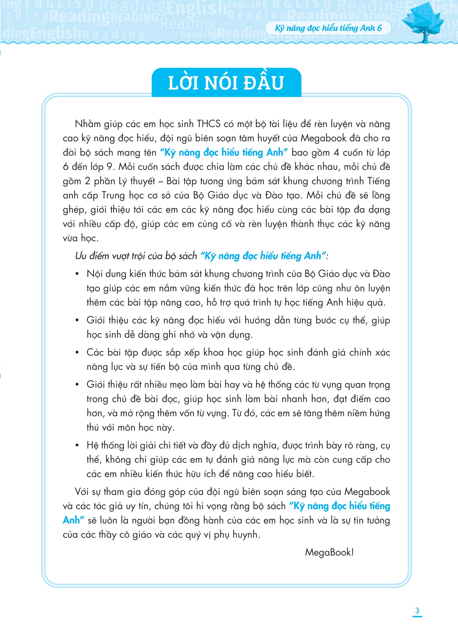 kỹ năng đọc hiểu tiếng anh lớp 6