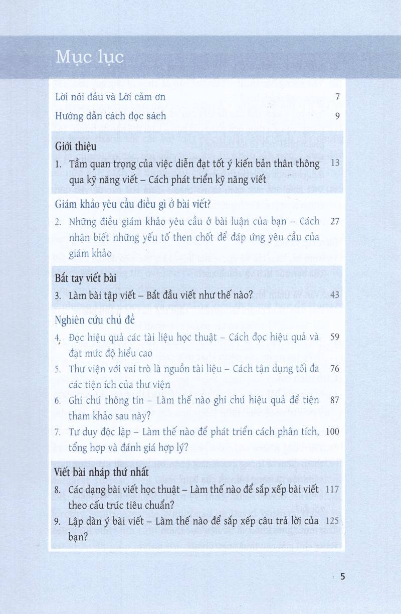 kỹ năng làm bài viết ở đại học