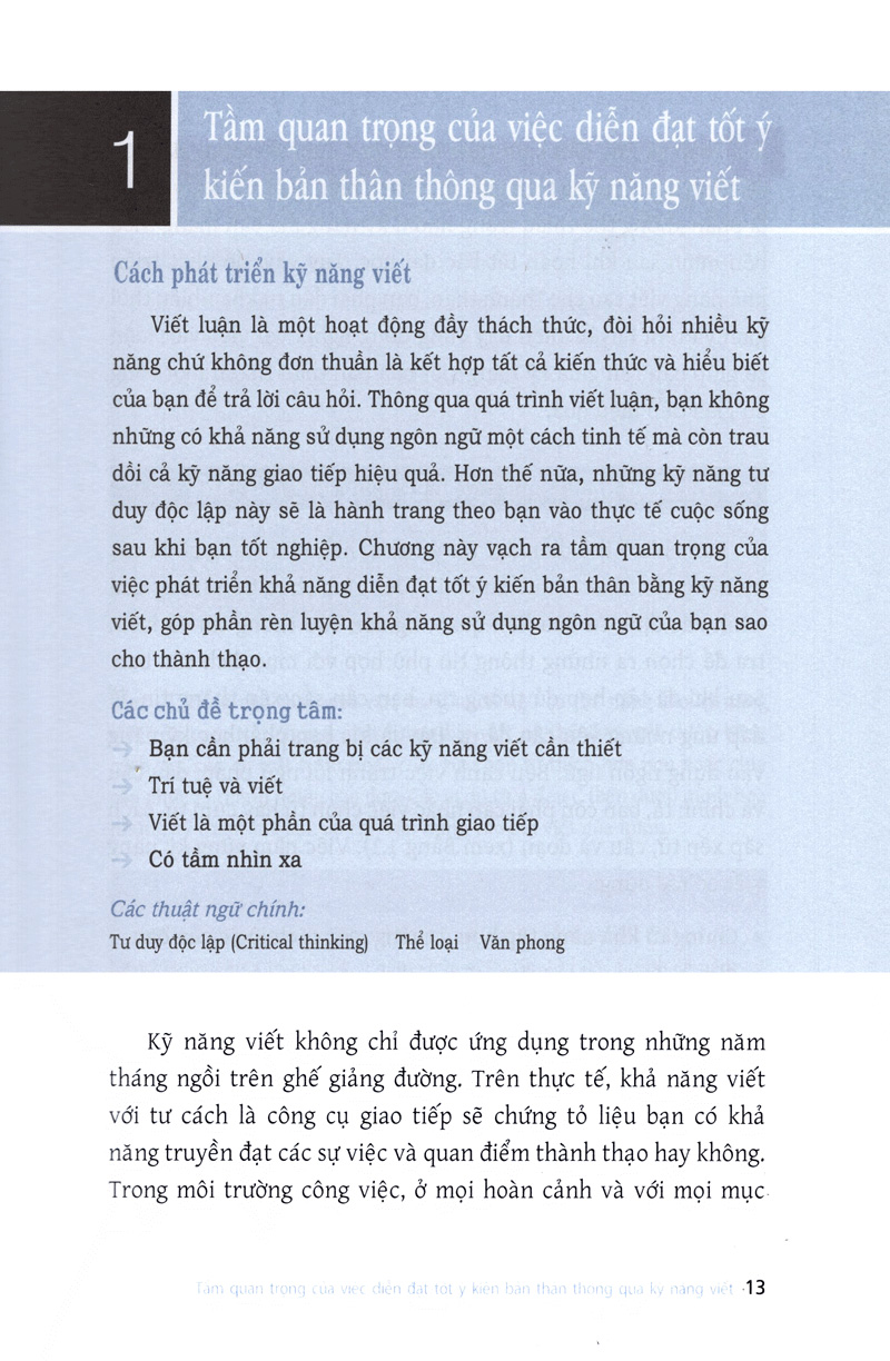 kỹ năng làm bài viết ở đại học