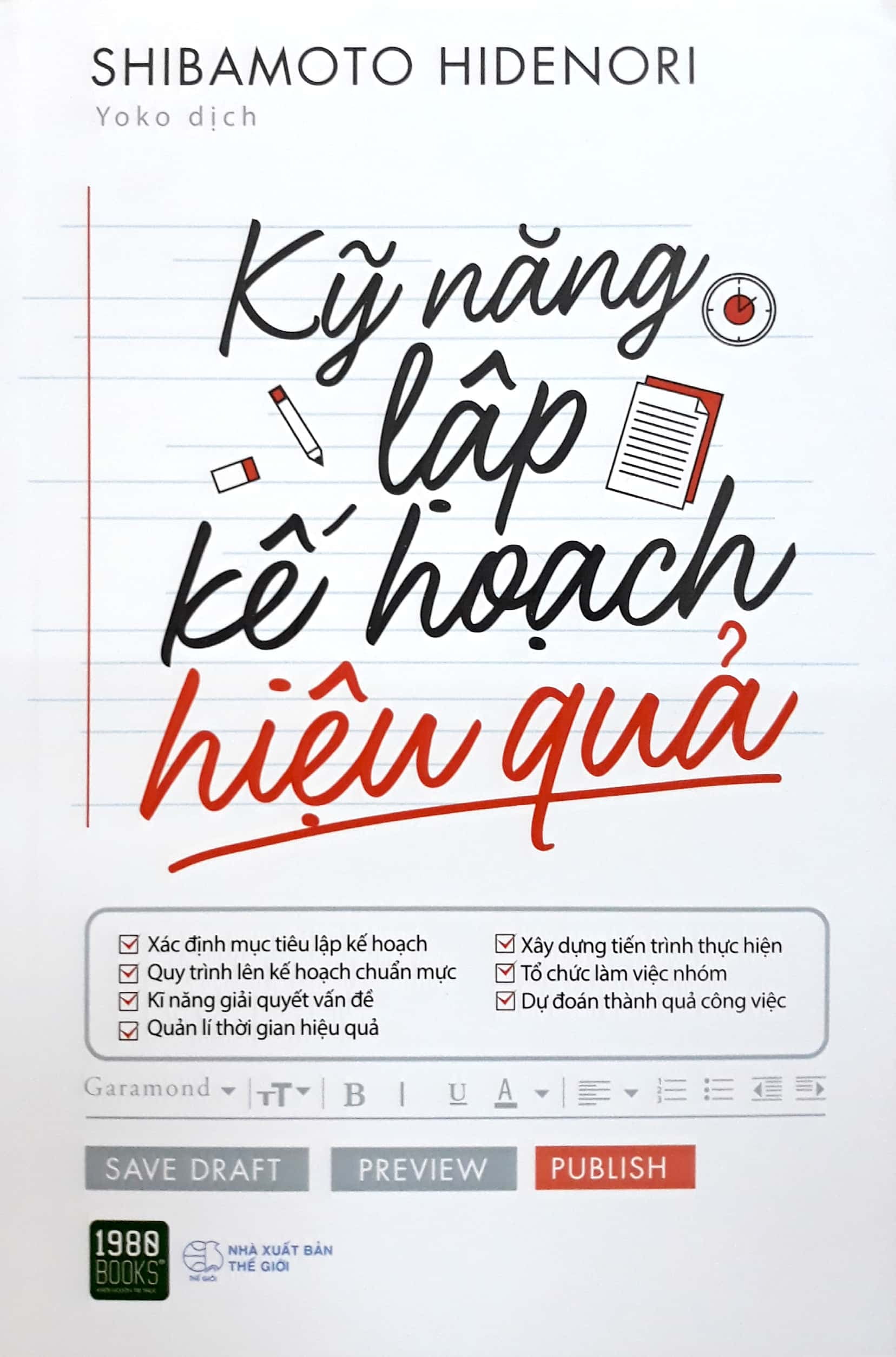 kỹ năng lập kế hoạch hiệu quả (tái bản 2022)