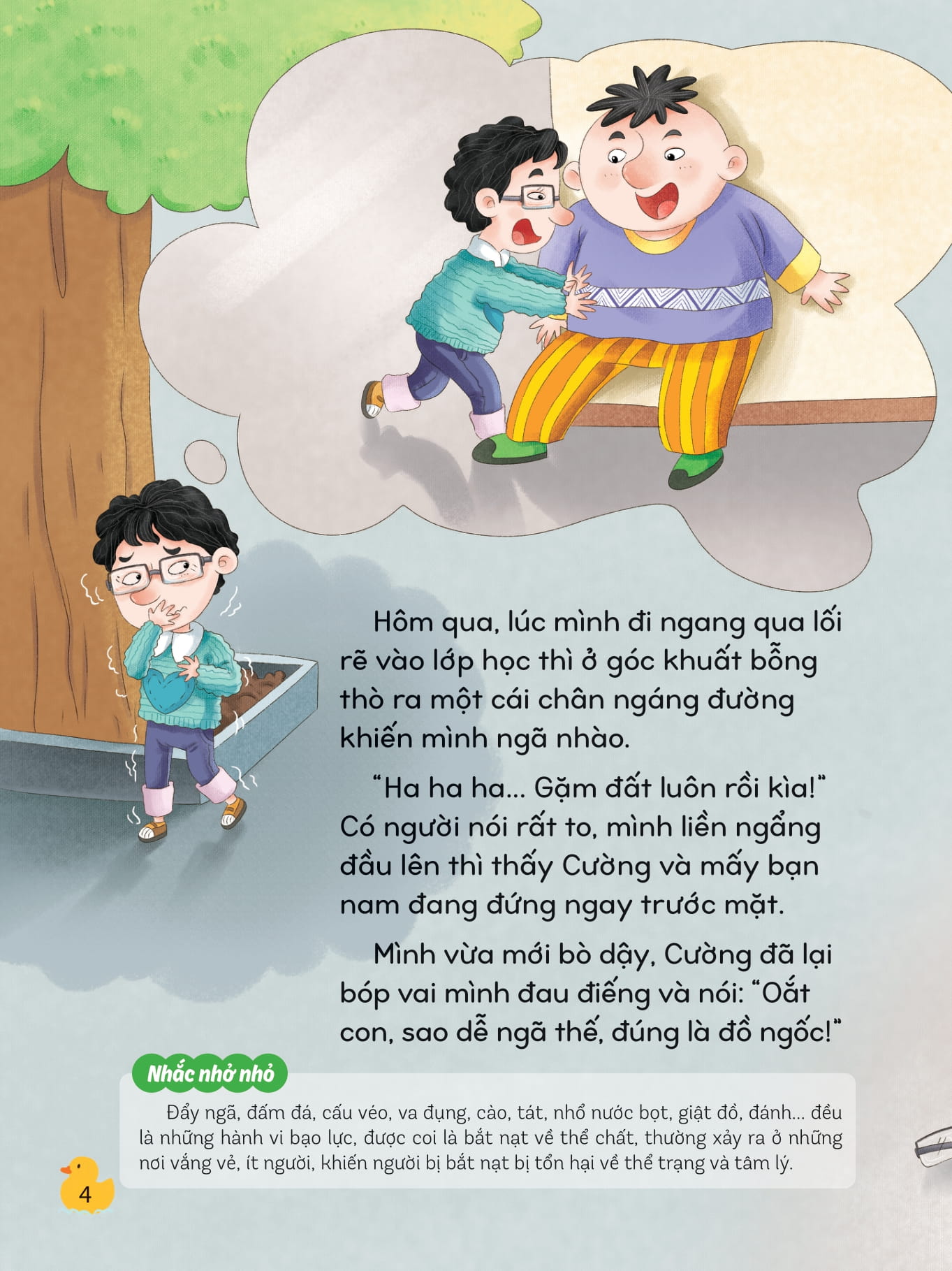 kỹ năng phòng tránh bắt nạt và bạo lực học đường - mình không thích bị đẩy ngã