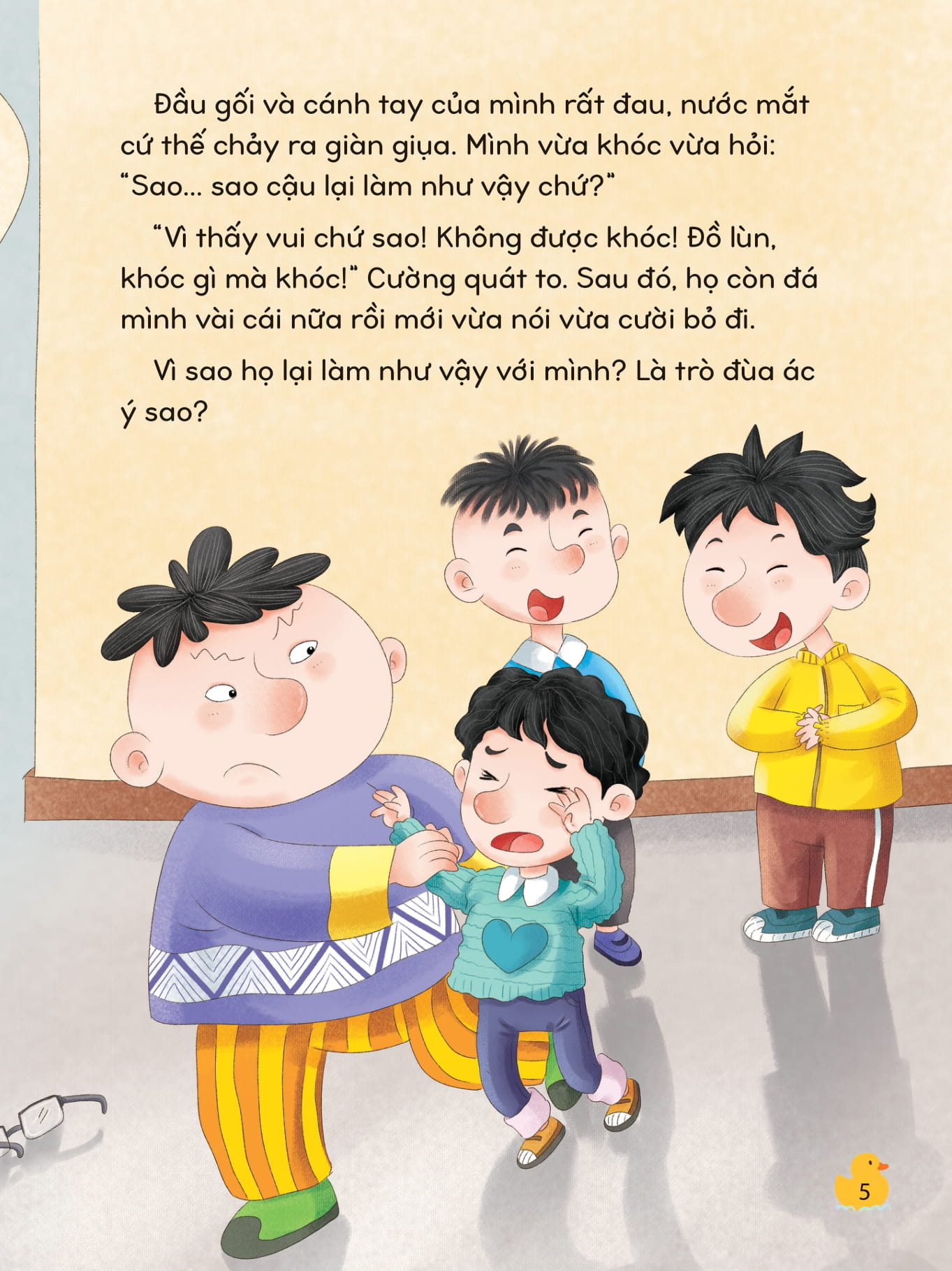 kỹ năng phòng tránh bắt nạt và bạo lực học đường - mình không thích bị đẩy ngã