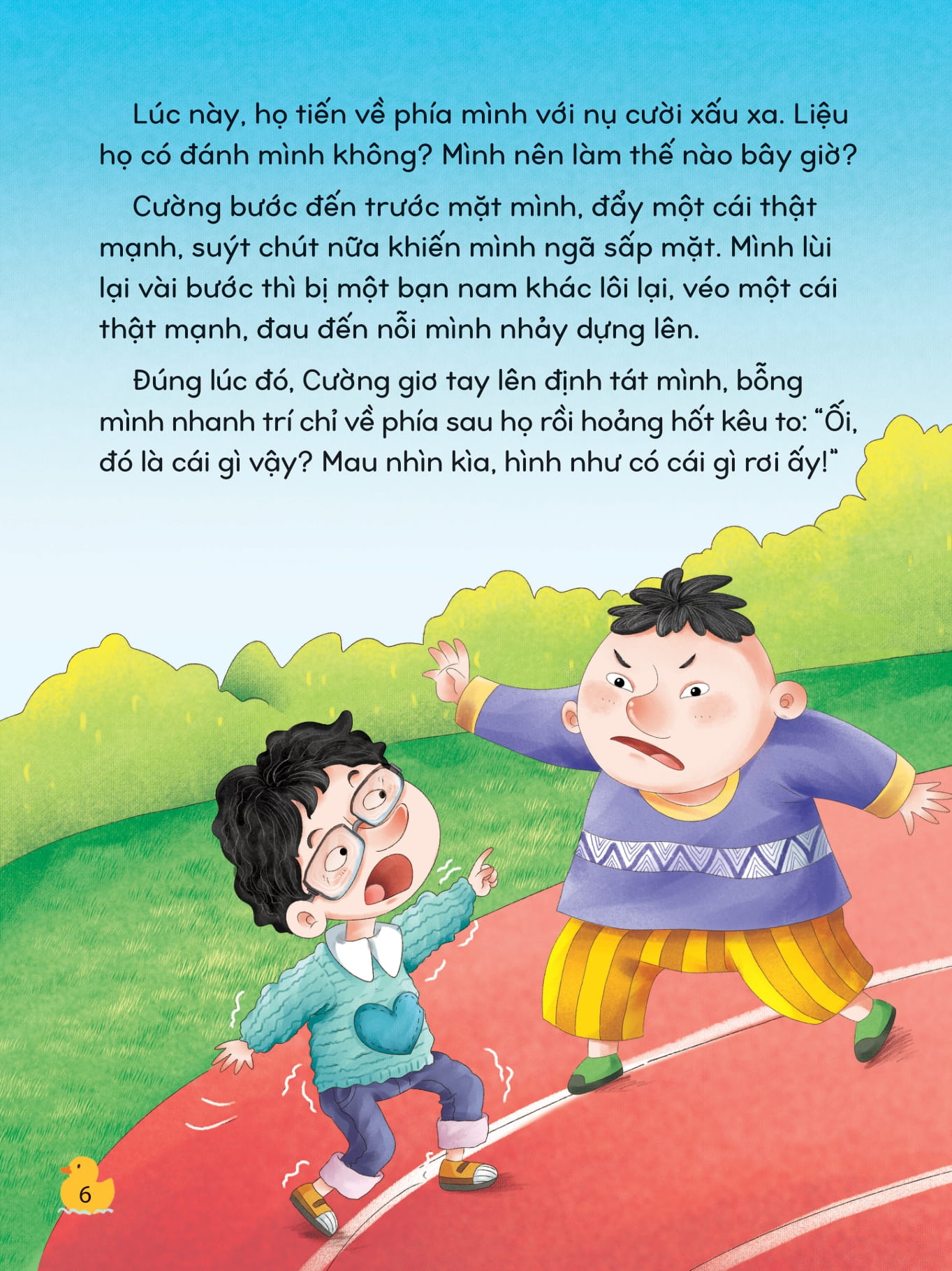 kỹ năng phòng tránh bắt nạt và bạo lực học đường - mình không thích bị đẩy ngã