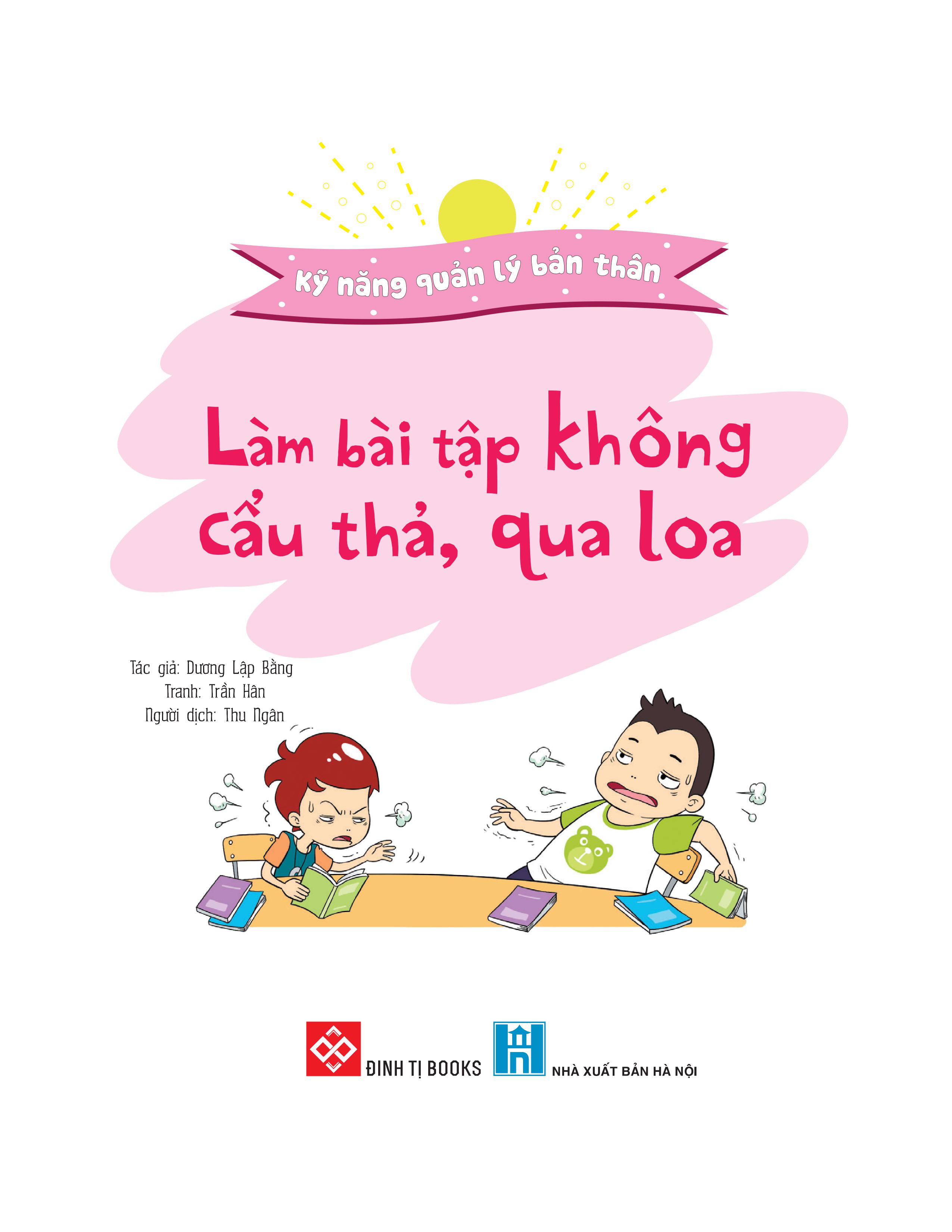 kỹ năng quản lý bản thân - làm bài tập không cẩu thả, qua loa