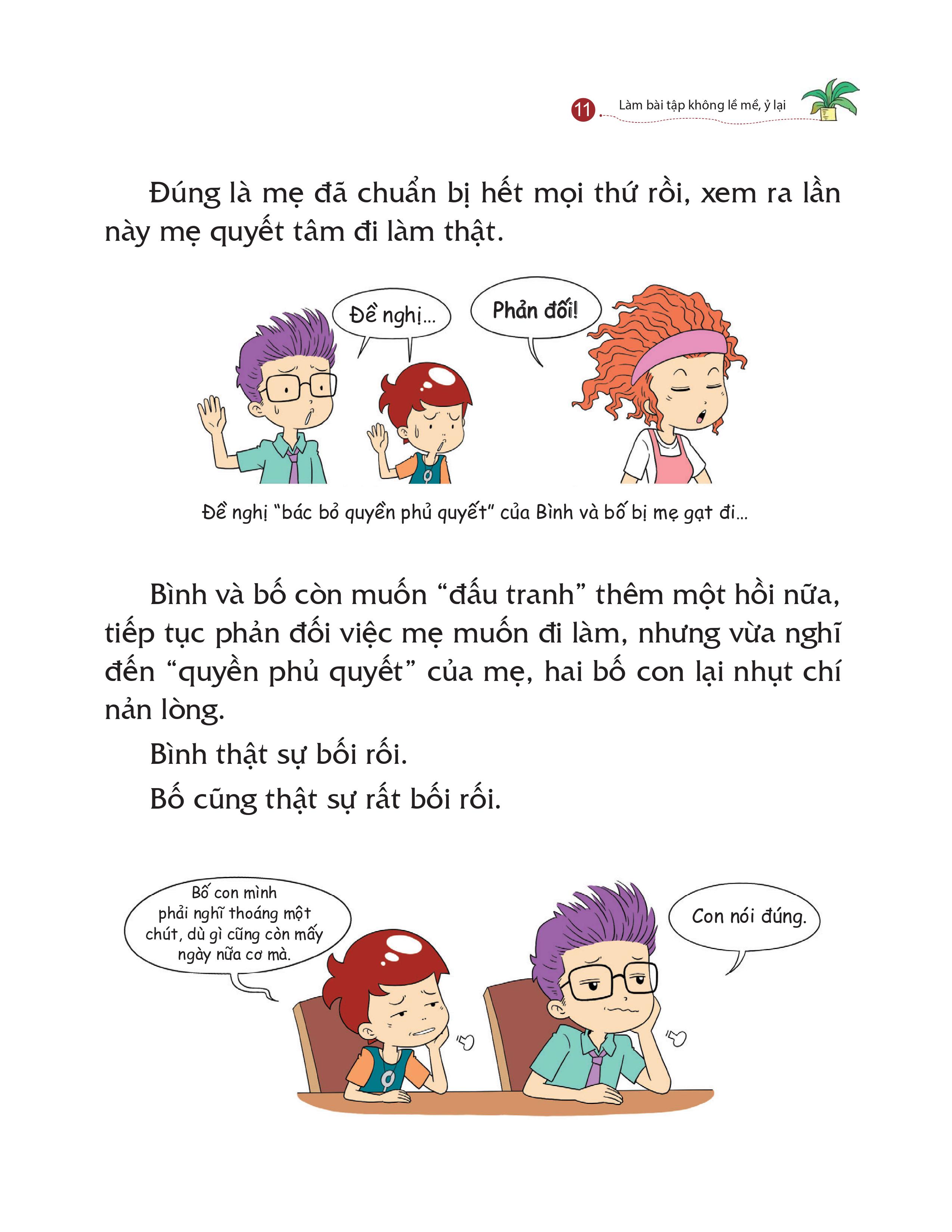 kỹ năng quản lý bản thân - làm bài tập không lề mề, ỷ lại