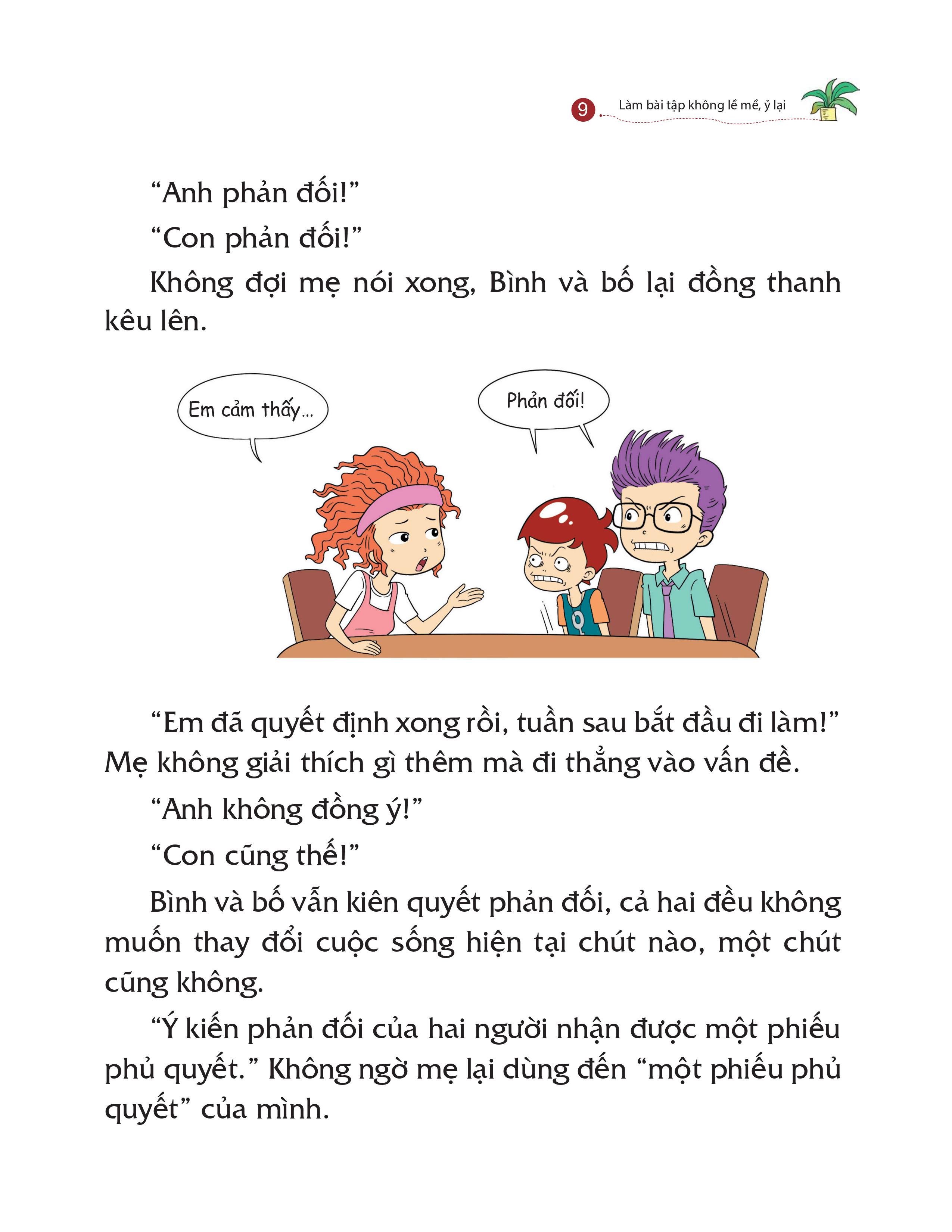 kỹ năng quản lý bản thân - làm bài tập không lề mề, ỷ lại