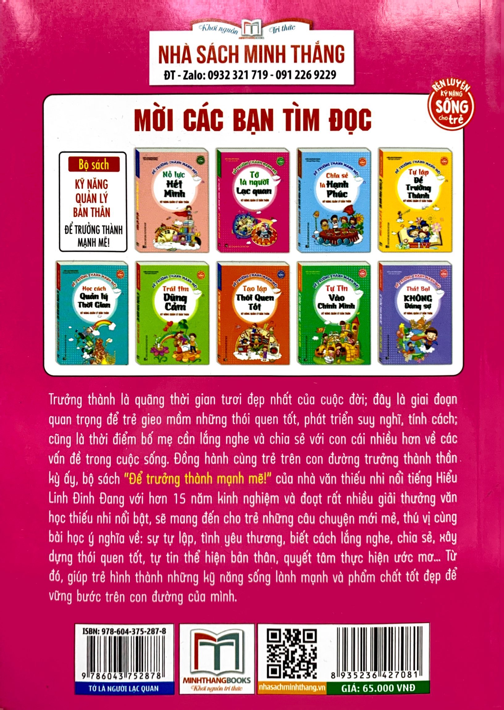 kỹ năng quản lý bản thân - tớ là người lạc quan