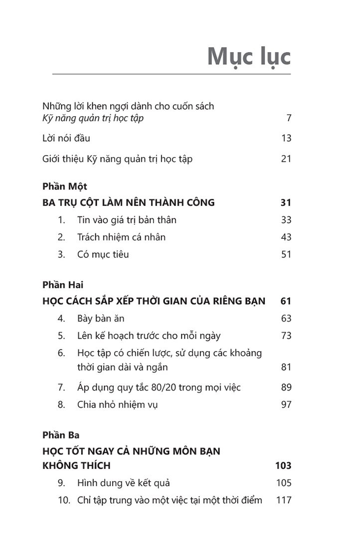 kỹ năng quản trị học tập - dành cho học sinh và sinh viên