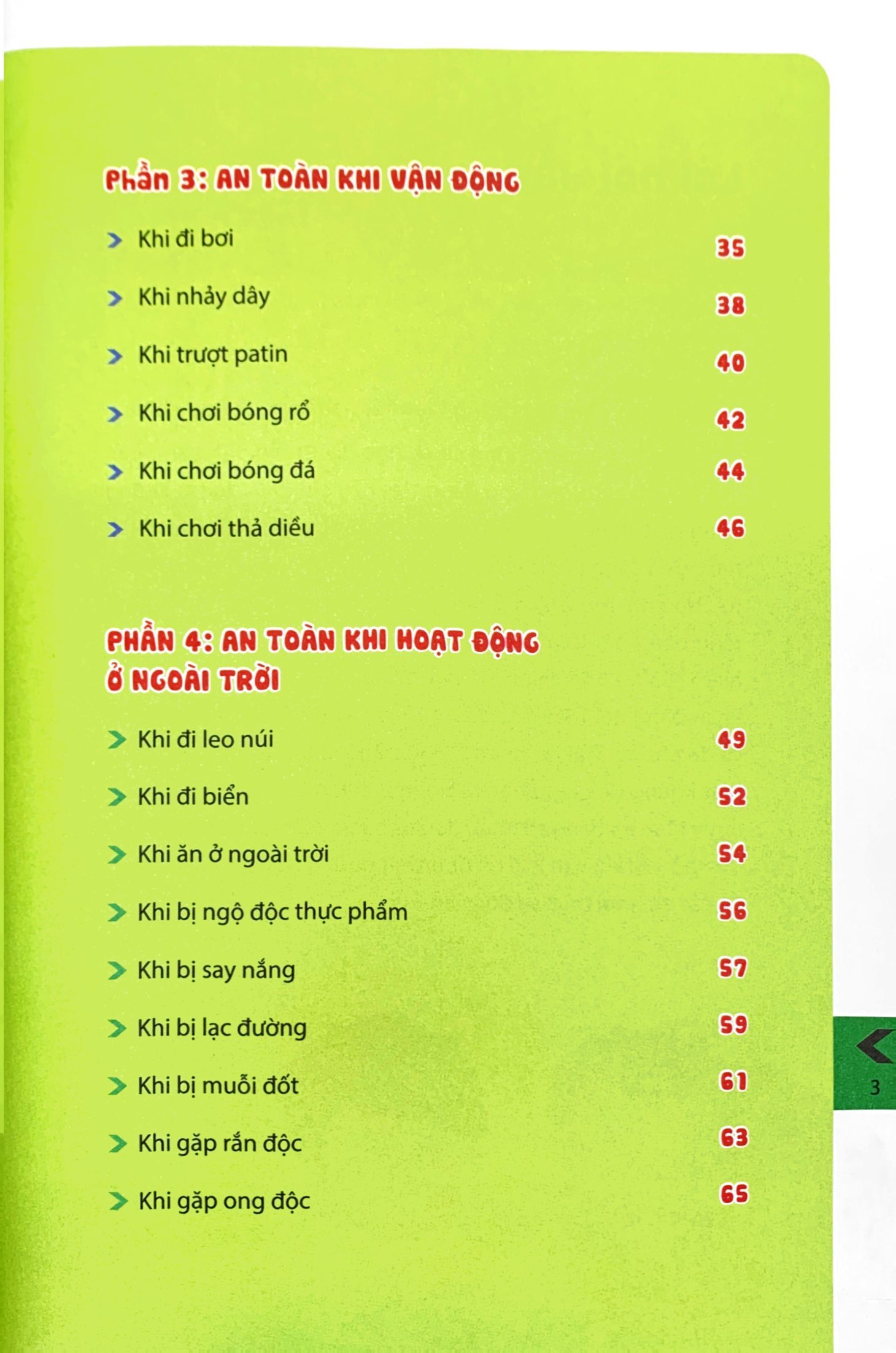 kỹ năng sinh tồn cho trẻ - kỹ năng khi vận động