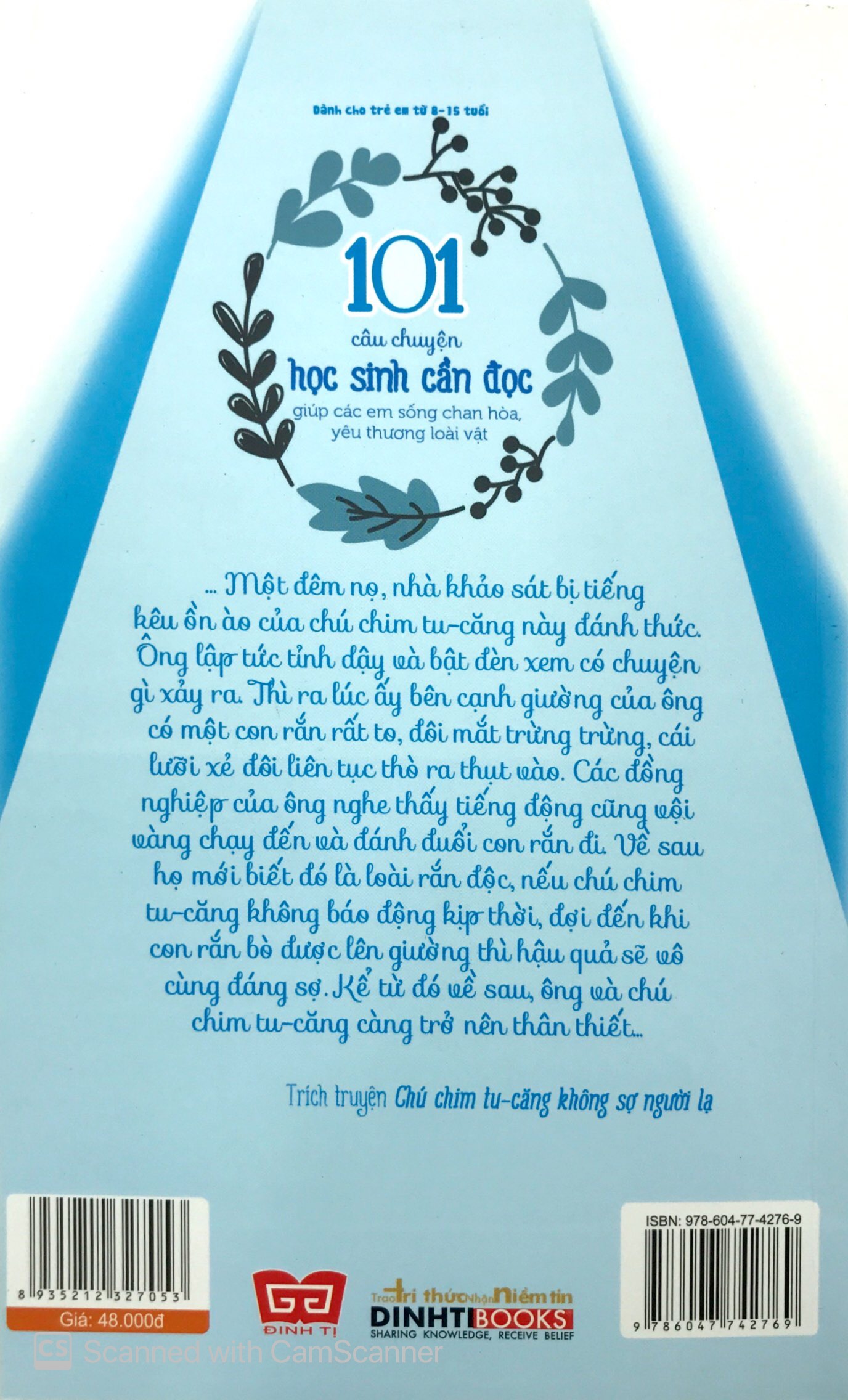 kỹ năng sống - 101 câu chuyện học sinh cần đọc giúp các em sống chan hòa, yêu thương loài vật