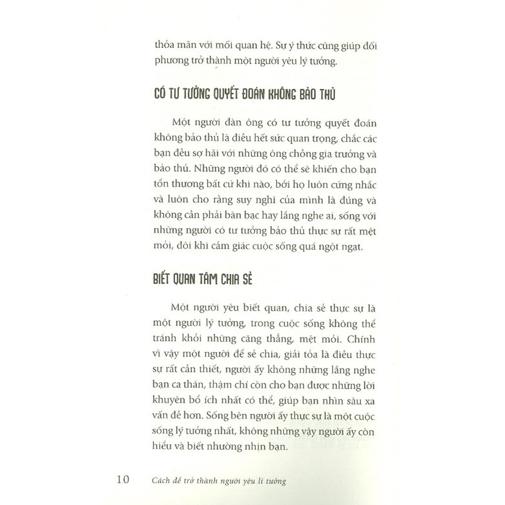 kỹ năng sống - cách để trở thành người yêu lí tưởng