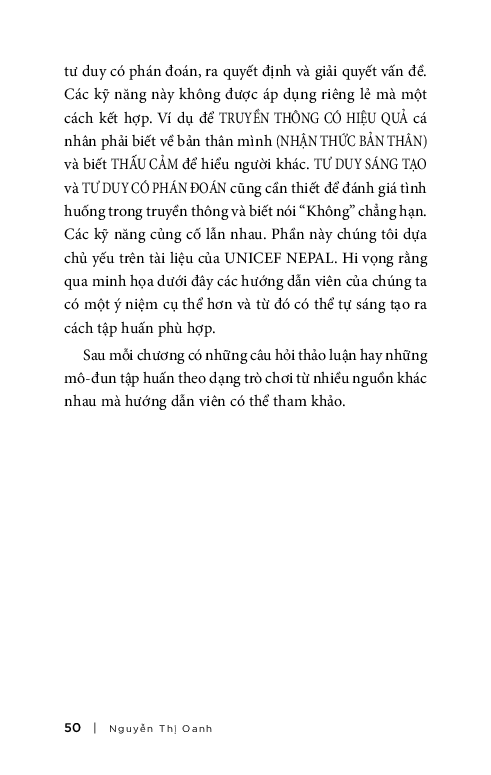 kỹ năng sống cho tuổi vị thành niên